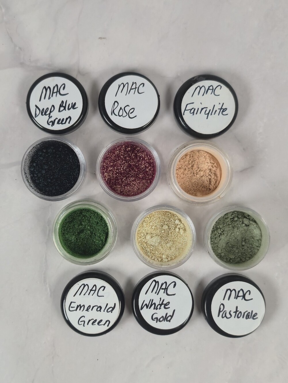 MAC Cosmetics Pigments Sample Lot of 6 - Jewel Toned Shades!